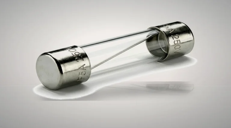 Macro close-up of a premium 6x30mm (3AG) Fast-Acting Glass Fuse featuring a visible diagonal silver wire construction. Manufactured by Global Fuse OEM (ISO 9001 Certified) for wholesale export to USA, India, and Netherlands.